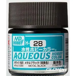 Aqueous wässrige Hobbyfarben (10 ml) Metallschwarz