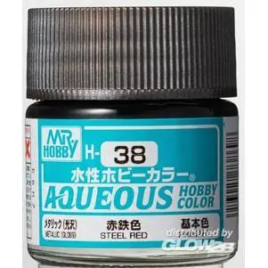 Aqueous wässrige Hobbyfarben (10 ml) Stahlrot