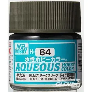 Aqueous wässrige Hobbyfarben (10 ml) RLM71 Dunkelgrün