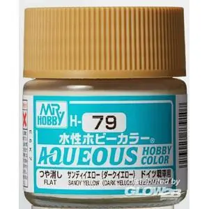 Aqueous wässrige Hobbyfarben (10 ml) Sandy Yellow (Dunkelgelb)