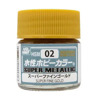 Mr Hobby -Gunze Aquesous Hobby Color Super Metallic (10ml) Super Fine Gold