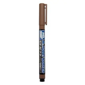 Mr Hobby -Gunze Mr. Hobby Marker Pinselstift mit superfeiner Spitze, Braun