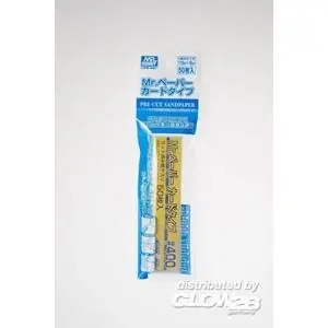 Mr Hobby -Gunze Mr. Paper Card Type Sandpapier #400 (50 Stück)