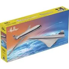 Caravelle + Concorde in 1:100