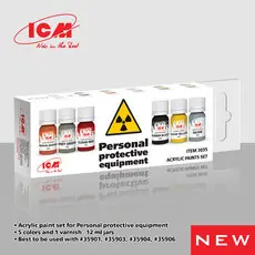 Acrylic paint set for Personal protective equipment 6x12ml