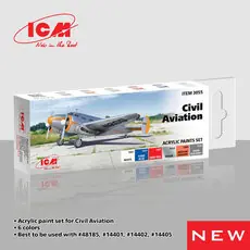 Acrylic Paint Set for Civil Aviation 6 x12 ml