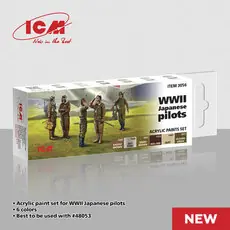 Acrylic Paint Set for WWII Japanese pilots 6 x12 ml