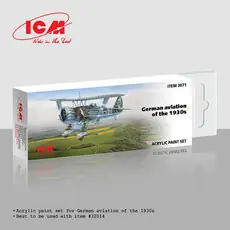 Acrylic Paint Set for German aviation of the 1930s 6 x12 ml