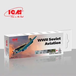 Acrylic Paint Set for WWII Soviet aviation