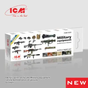 Acrylic paint set for Military equipment of the Armed Forces of Ukraine 6x12 ml