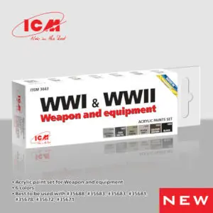 Acrylic paint set for Military outfitters 6 x 12 ml
