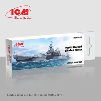 Acrylic Paint Set for WWII United States Navy 6 x12 ml