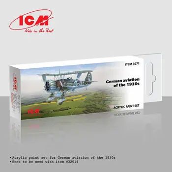 Acrylic Paint Set for German aviation of the 1930s 6 x12 ml