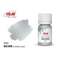 METALLIC COLORS Silver bottle 12 ml