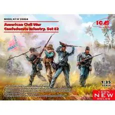 American Civil War Confederate Infantry.Set #2 (100% new molds) in 1:35