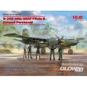 B-26K with USAF Pilots & Ground Personnel in 1:48