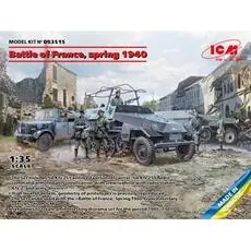 Battle of France, spring 1940. German combat vehicles in 1:35
