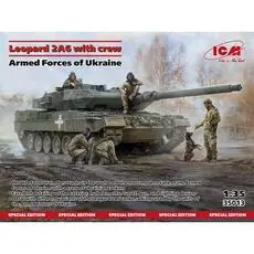 Leopard 2A6 of the Armed Forces of Ukraine with crew in 1:35