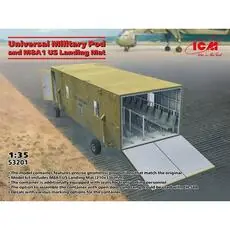 Universal Military Pod with M8A1 US Landing Mat in 1:35