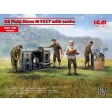 US Field Stove M1937 with cooks (100% new molds) in 1:35
