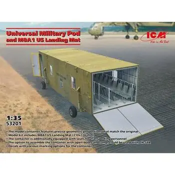 Universal Military Pod with M8A1 US Landing Mat in 1:35