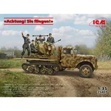 Sie fliegen! (Sd.Kfz.3b with 2 cm Flak 38 and crew) in 1:35 Sie fliegen! (Sd.Kfz.3b with 2 cm Flak 38 and crew) in 1:35