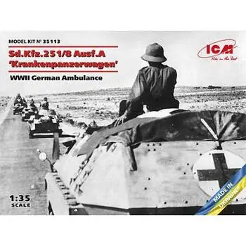 Sd.Kfz.251/8 Ausf.A Krankenpanzerwagen, WWII German Ambulance in 1:35