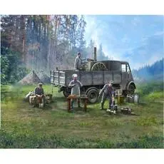 AHN \'Gulaschkanone\' with cooks in 1:35