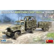 G7117 1,5t 4x4 Maintenance Shop Truck w/Trailer in 1:35 G7117 1,5t 4x4 Maintenance Shop Truck w/Trailer in 1:35