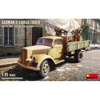German 3t Cargo Truck with MG 151/20 Drilling in 1:35