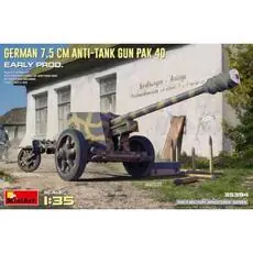 German 7.5cm Anti-Tank Gun PaK 40. Early Prod in 1:35