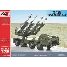S-125 Neva SC-Raketensystem auf MAZ-543 im Maßstab 1:72