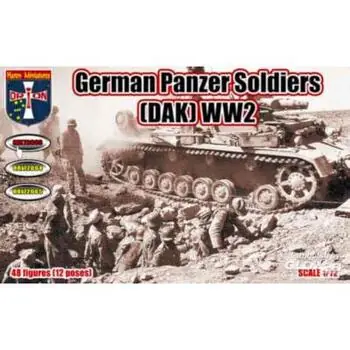 German Panzer Soldiers (DAK) WW2 in 1:72