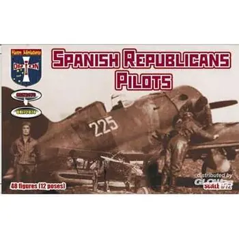 Spanische republikanische Piloten im Maßstab 1:72