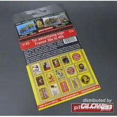 Tin advertising sign France in 1:35