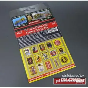 Tin advertising sign France in 1:35