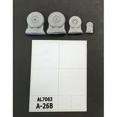 A-26B Invader wheels in 1:72