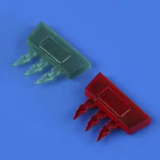 Bf 109K position lights (coloured) in 1:48