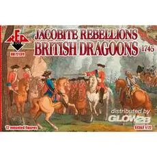 Jacobite Rebellion. British dragoons 1745 in 1:72