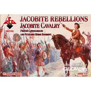 Jacobite Rebellion.Jacobite Cavalry.Prince Lifeguard a.FitzJames Horse Regiment in 1:72