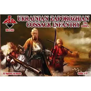 Ukrainische Zaporozhian-Kosaken-Infanterie, 17. Jahrhundert in 1:72