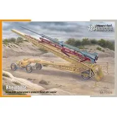 Rheinbote German WWII tactical ground to ground V-4 Rocket with Launcher in 1:72