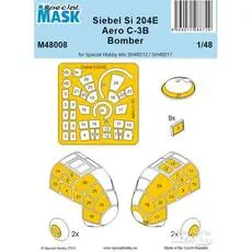 Siebel Si 204E/Aero C-3B Bomber MASK in 1:48