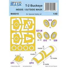 T-2 Buckeye Inside/Otside MASK 1/48 in 1/48
