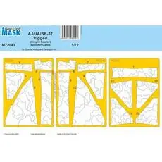 AJ/JA/SF-37 Viggen (Single Seater) Splinter Camo MASK in 1:72
