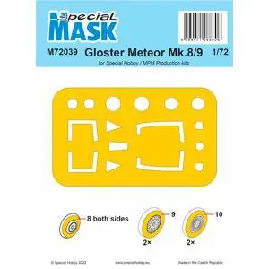 Gloster Meteor Mk.8/9 MASK 1/72 in 1:72