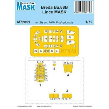 Breda Ba.88B Lince MASK in 1:72