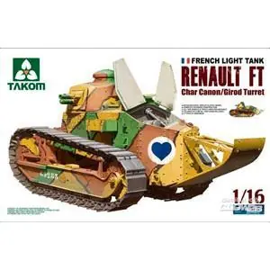French Light Tank Renault FT char canon/Girod turret Girod Turret in 1:16