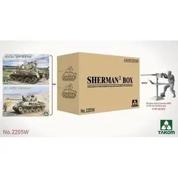 Sherman2 Box M4A1 (76w) HVSS + M1 Super Sherman + US Army Tank Crewman Limited Edition