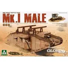 WWI Heavy Battle Tank Mk.I male 2in1